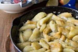 How to fry apples