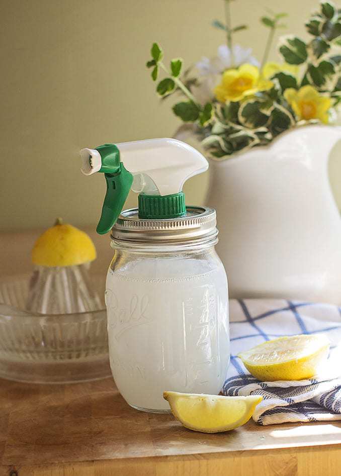 Natural homemade kitchen cleaner cuts grease and grime like a champ and is safe to use. You can even make it antibacterial!