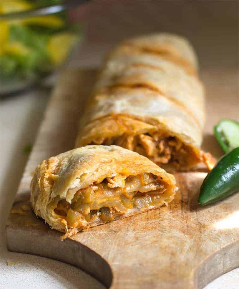Spicy chicken roll