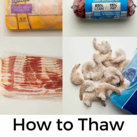 Doggone it. Dinner's frozen. Now what? Follow these steps to thaw frozen meat evenly in a flash.