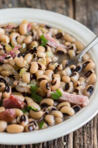 New Year’s Black Eyed Peas with Ham