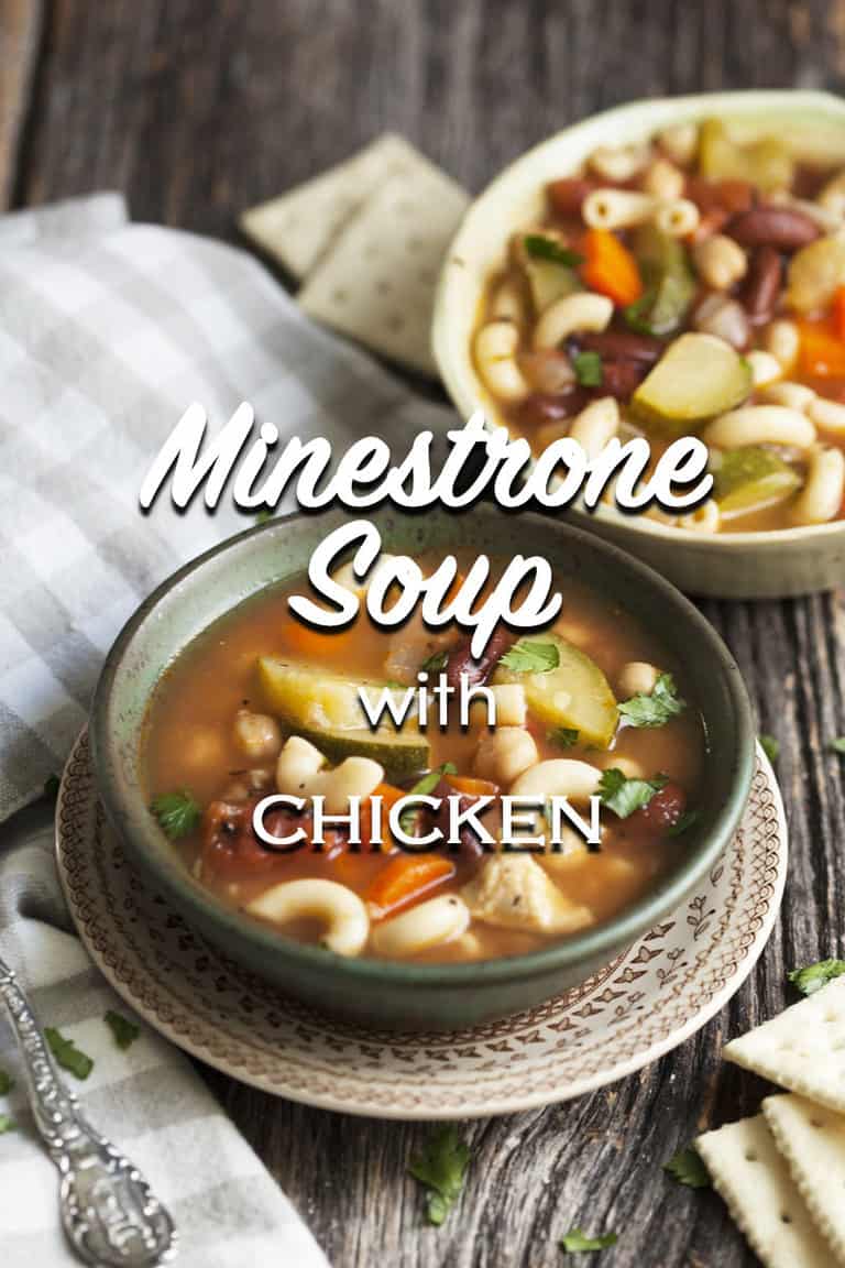 minestrone soup with chicken