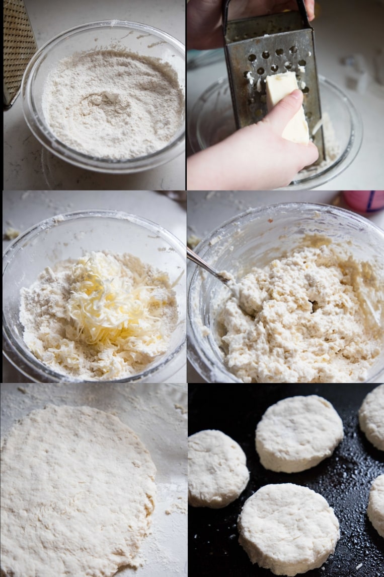step by step pictures of how to make biscuits 