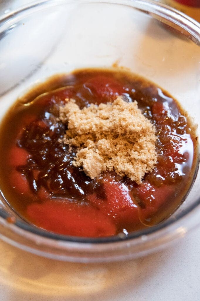 a bowl of homemade bbq sauce 