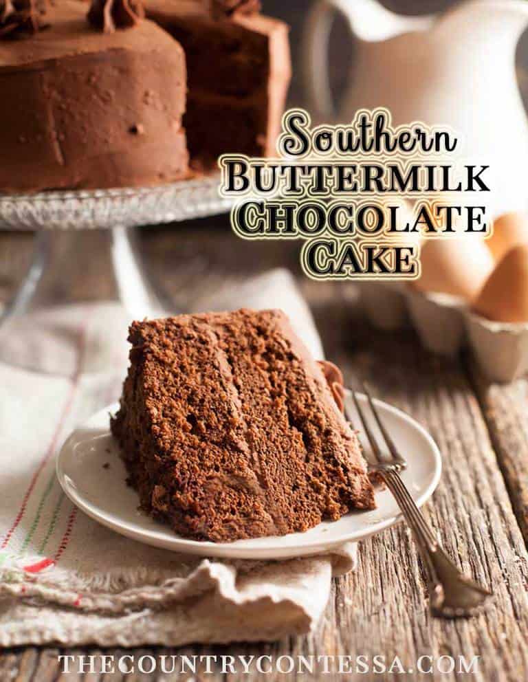 Buttermilk Chocolate Cake - Feast and Farm