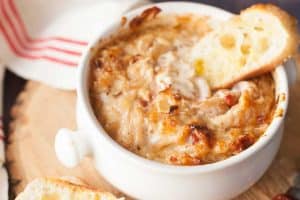 Caramelized Onion Dip with Bacon