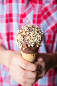 Chocolate Peanut Drumstick Ice Cream Cones