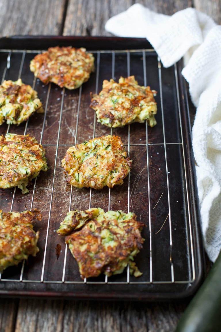 Fried zucchini cakes are the perfect way to use up this versatile vegetable and they're freezer friendly too!