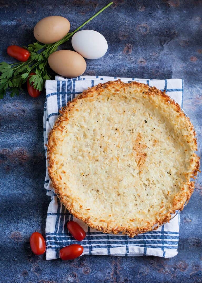 Gluten free tart crust (from hash browns!)