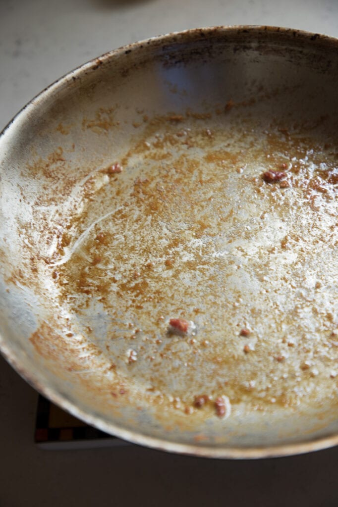 pan drippings used for making red eye gravy