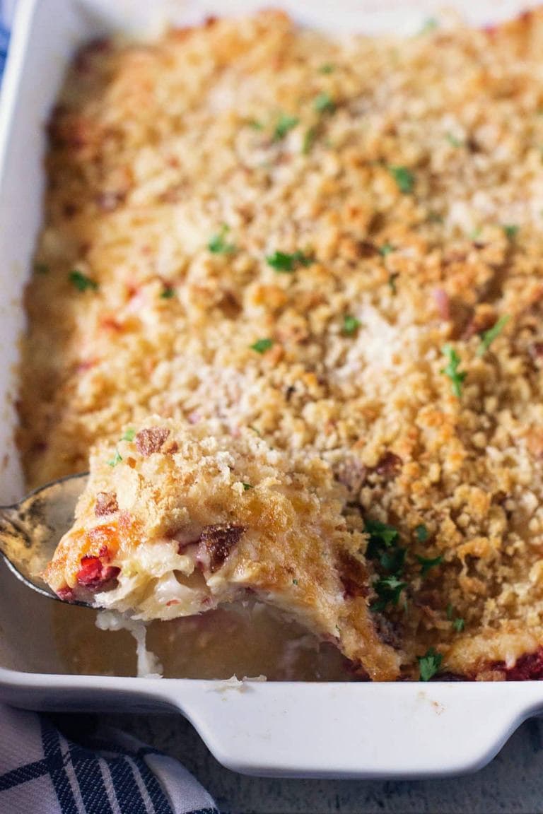 There aren't a ton of recipes out there as easy as this layer and bake reuben casserole--and even fewer that taste so good with so little work. Thanks to some good quality store shortcuts, you can assemble and bake this one pan masterpiece in under 30 minutes.