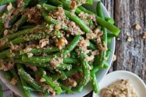 Sautéed Green Beans with Mustard and Shallots