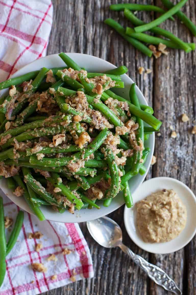 Sautéed Green Beans with Mustard and Shallots
