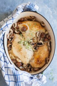 Chicken and Mushrooms with Herb Gravy