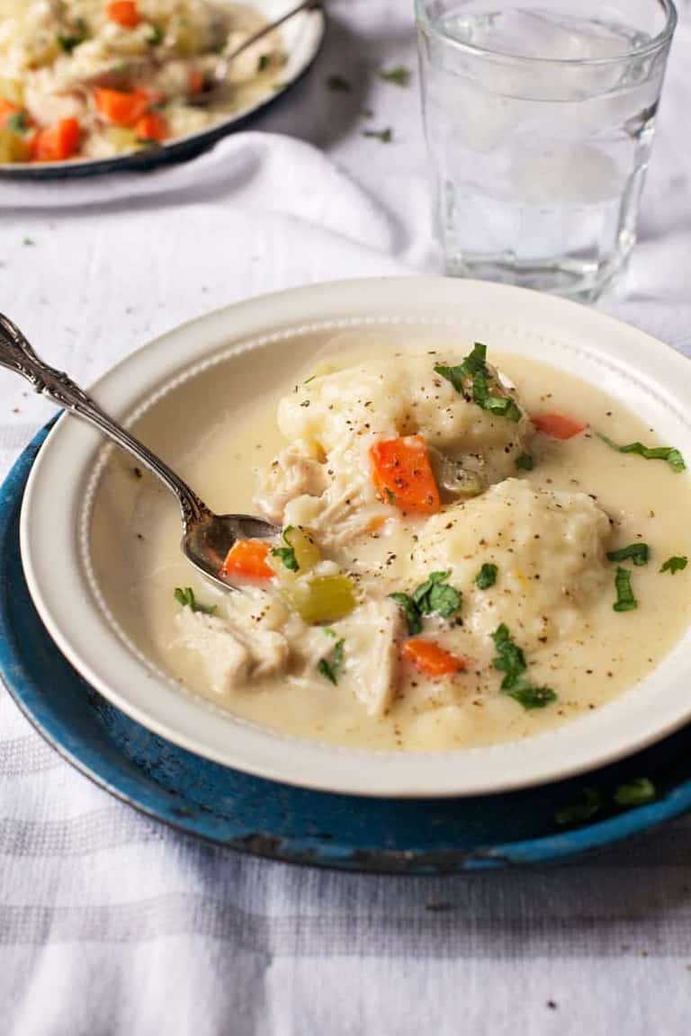 Chicken and dumplings are truly one of the easiest meals, not mention affordable. Check out my easy shortcuts to make this dish ahead.