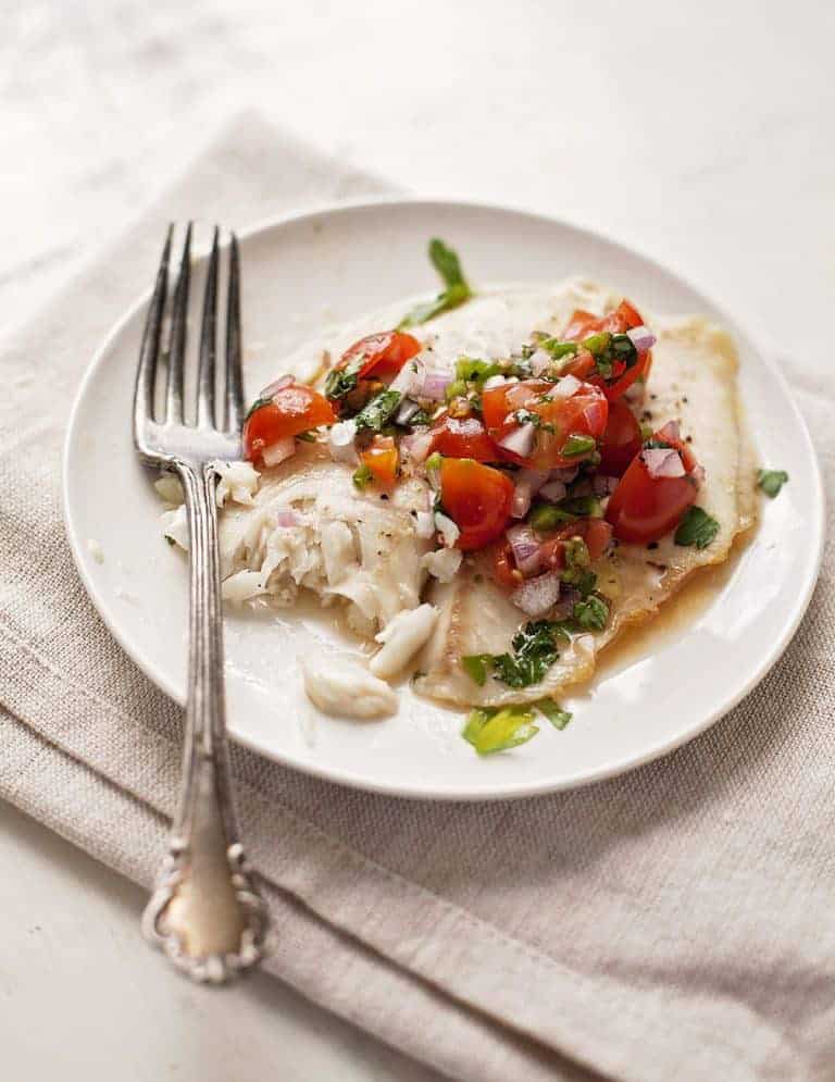 Low calorie, high protein and huge flavor in a 20 minute main dish? You get it all in tilapia with spicy fresh salsa. Just a few basic ingredients come together to taste like so much more.