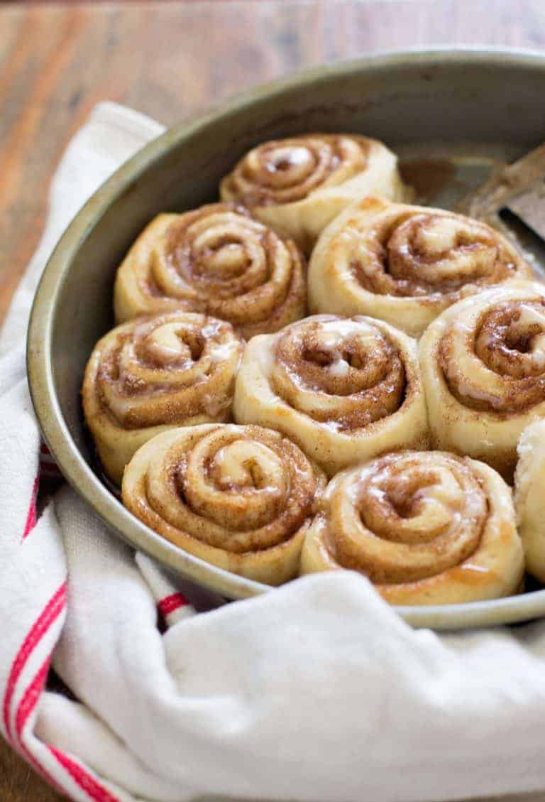 No yeast! No tough dough work! Use my simple trick for the fastest, easiest cinnamon rolls you'll ever eat. No special skills required.